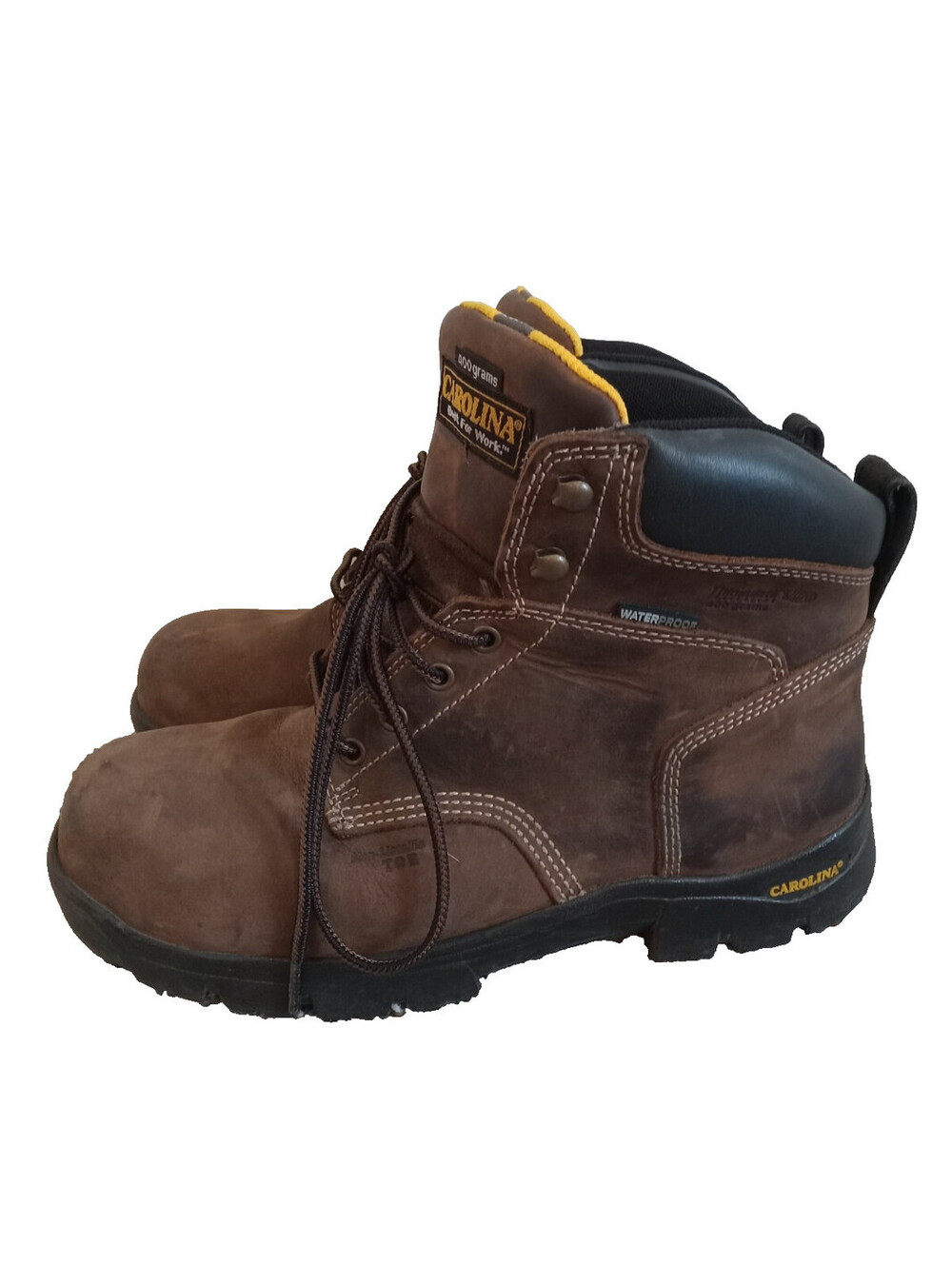 Carolina Circuit 6 Waterproof Composite Toe Boots Mens Size 10 D Brown Leather